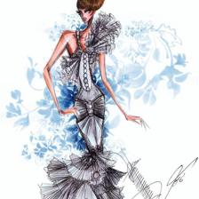 礼服手稿-婚纱礼服设计-服装设计